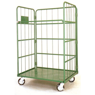 Metal Warehouse Foldable Galvanized Heavy Duty Roll Cage